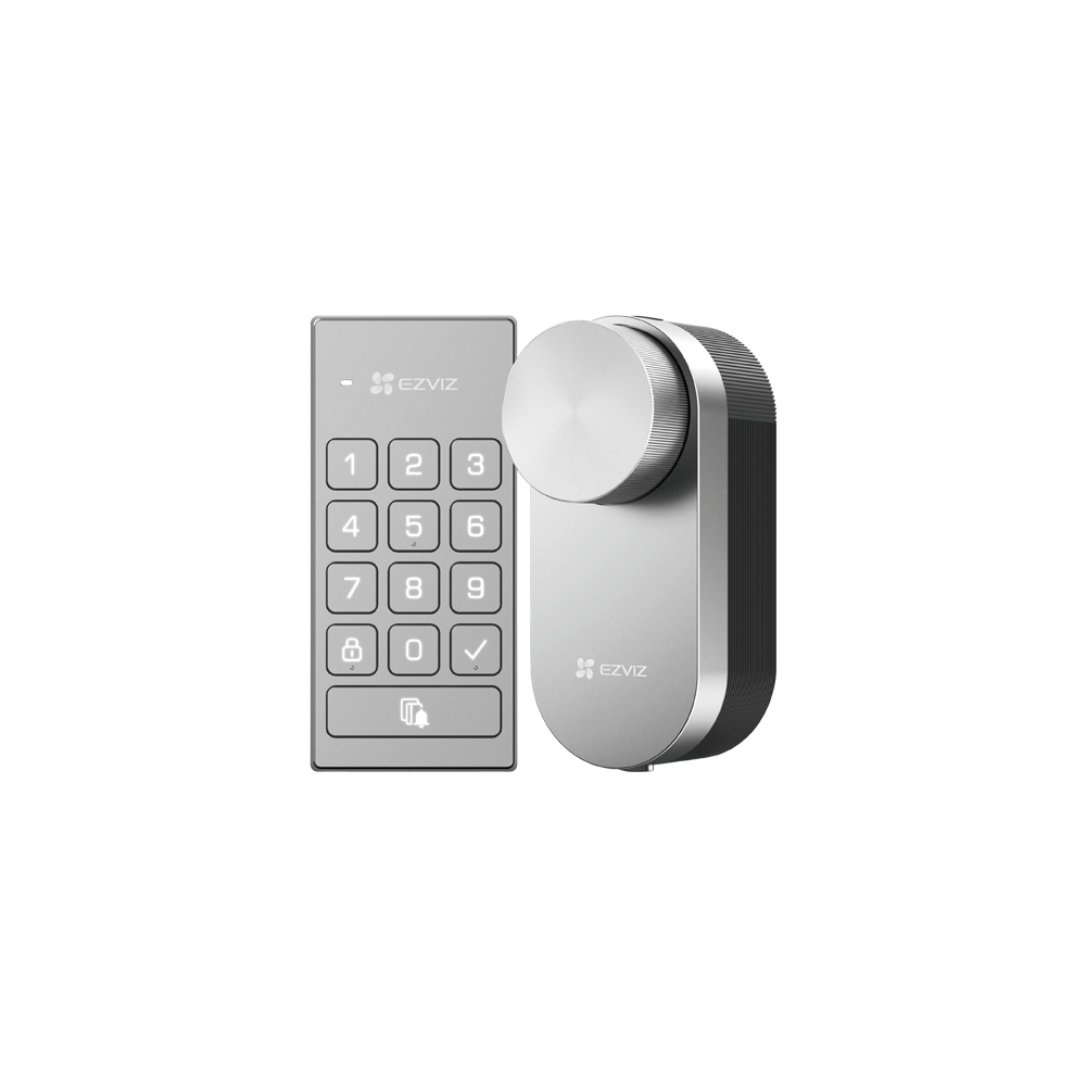 Incuietoare inteligenta cu tastatura multifunctionala, inchidere automata, alerta usa deschisa - EZV - 1