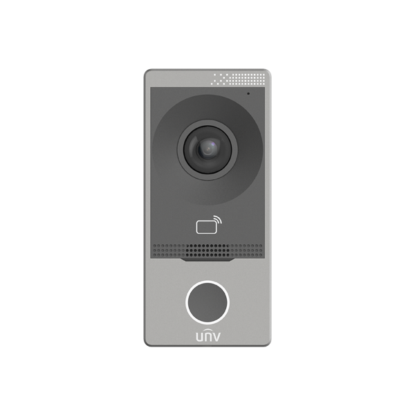 Post exterior videointerfon TCP/IP, IR, Wi-Fi, IK08 - UNV OEU-201S-HMK-W - 1