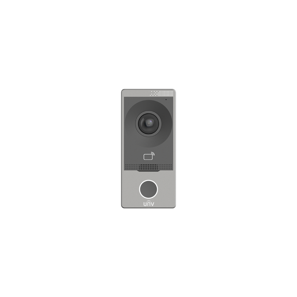 Post exterior videointerfon TCP/IP, IR, Wi-Fi, IK08 - UNV OEU-201S-HMK-W - 1