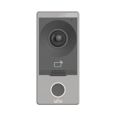 Post exterior videointerfon TCP/IP, IR, Wi-Fi, IK08 - UNV OEU-201S-HMK-W - 1