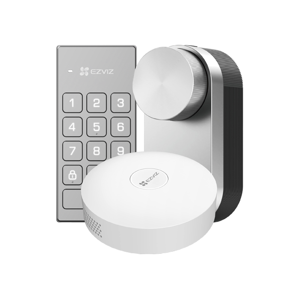 Kit incuietoare inteligenta cu hub pentru conexiune internet inclus si scenarii smart - EZVIZ CS-DL0 - 1