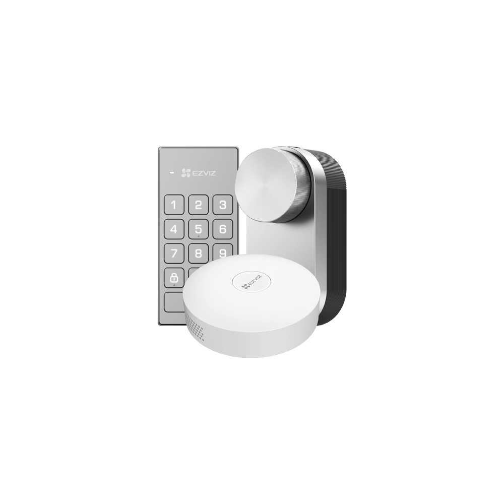 Kit incuietoare inteligenta cu hub pentru conexiune internet inclus si scenarii smart - EZVIZ CS-DL0 - 1