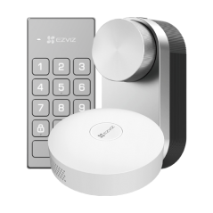 Kit incuietoare inteligenta cu hub pentru conexiune internet inclus si scenarii smart - EZVIZ CS-DL0 - 1