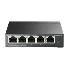 Switch 4 porturi PoE Gigabit, 1 port RJ45 Gigabit, Unmanaged - TP-Link TL-SG1005P - 1
