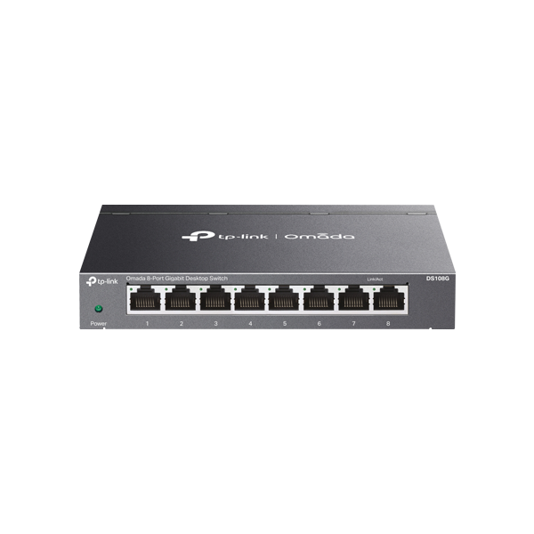 Switch 8 porturi RJ45 Gigabit, Unmanaged - TP-Link Omada DS108G - 1