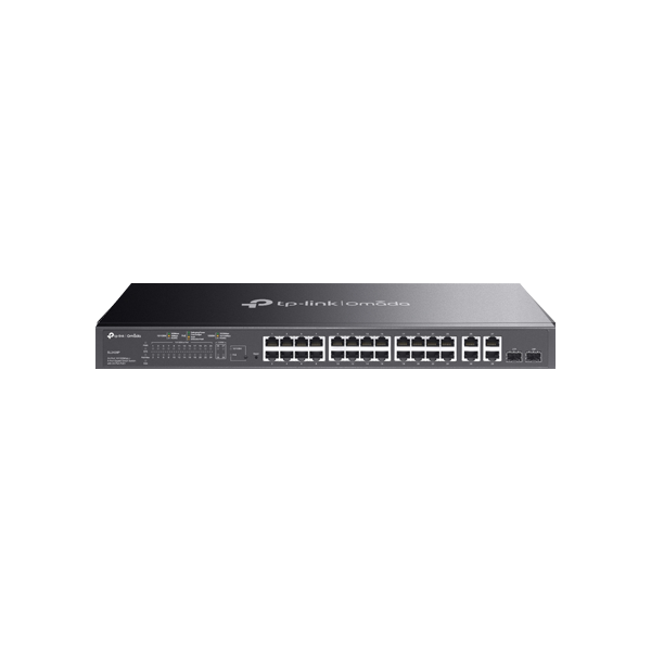 Switch 24 x PoE RJ45 10/100 Mbps, 2 x RJ45 1G, 2 x combo SFP/RJ45 1G, L2 Management - TP-Link Omada  - 1