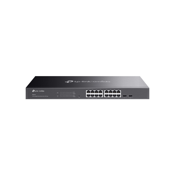 Switch 16 porturi RJ45 Gigabit, 2 x SFP Gigabit, L2 Management, 1U - TP-Link Omada SG2218 - 1