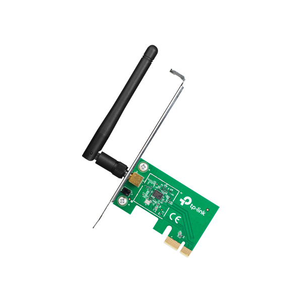 Placa de retea Wi-Fi 4, 2.4 Ghz, 150Mbps, 2dBi, PCI Express - TP-LINK TL-WN781ND - 1