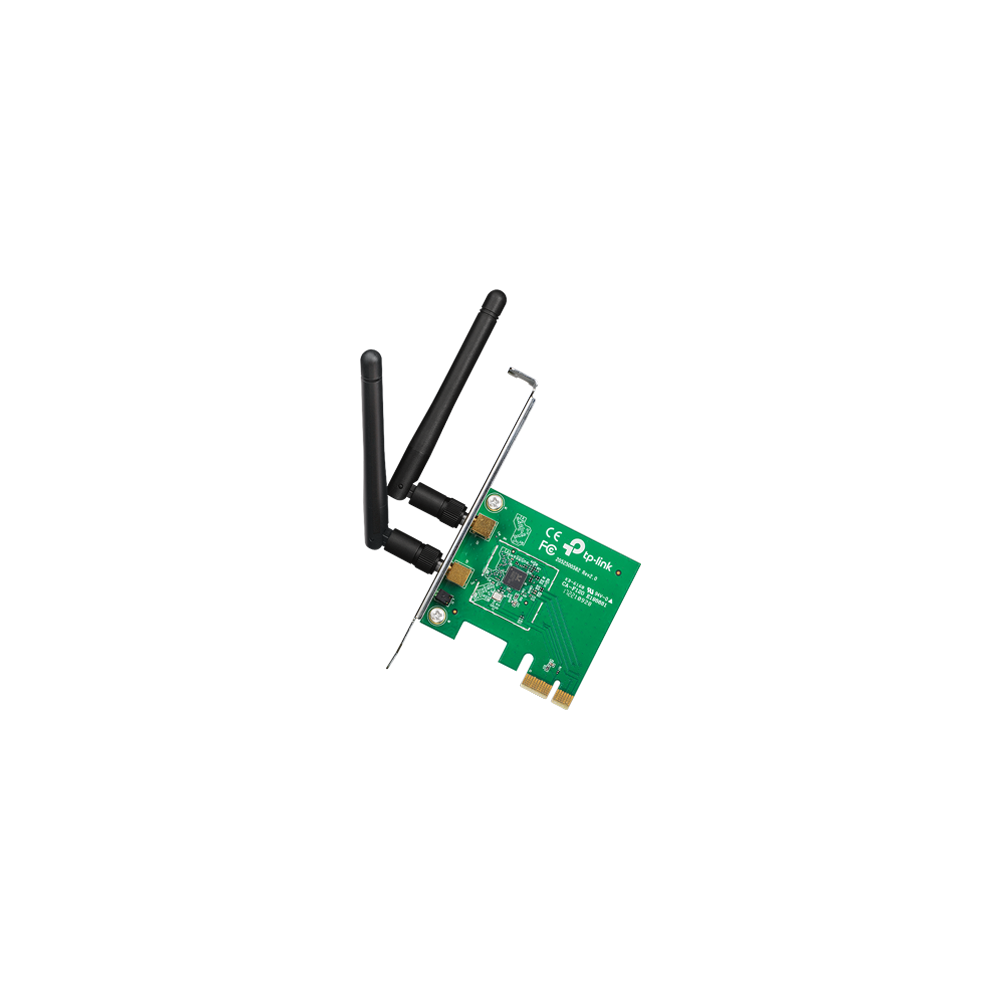 Placa de retea Wi-Fi 4, 2.4 Ghz, 300Mbps, 2dBi, PCI Express - TP-LINK TL-WN881ND - 1