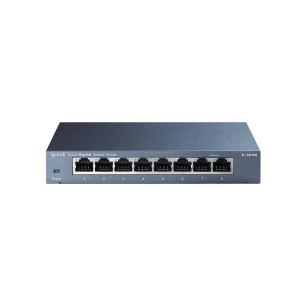 Switch TL-SG108, 8 porturi RJ45 Gigabit, Unmanaged - TP-Link TL-SG108 - 1
