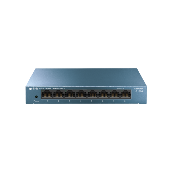 Switch LiteWave LS108G, 8 porturi RJ45 Gigabit, Unmanaged - TP-Link LS108G - 1