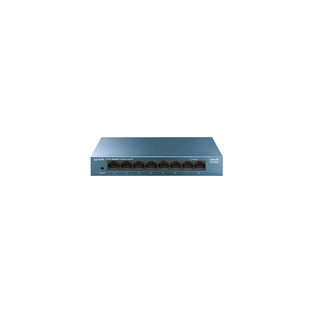 Switch LiteWave LS108G, 8 porturi RJ45 Gigabit, Unmanaged - TP-Link LS108G - 1