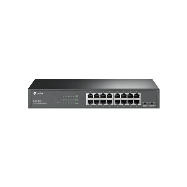 Switch 16 porturi RJ45 Gigabit, Unmanaged, 1U - TP-Link TL-SG1016D - 1