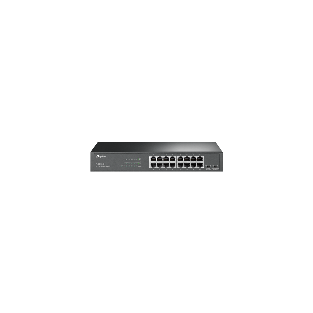 Switch 16 porturi RJ45 Gigabit, Unmanaged, 1U - TP-Link TL-SG1016D - 1