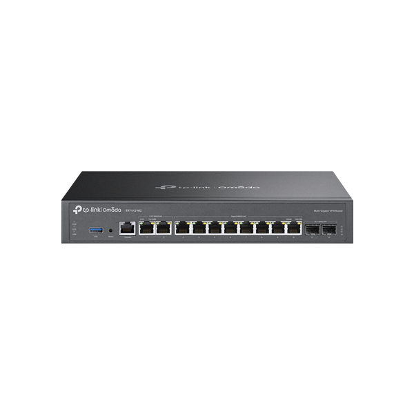 Router VPN, 2 x RJ45 2.5G, 2 x SFP Gigabit, 8 x RJ45 Gigabit, 1 x USB, 1U - TP-Link Omada ER7412-M2 - 1