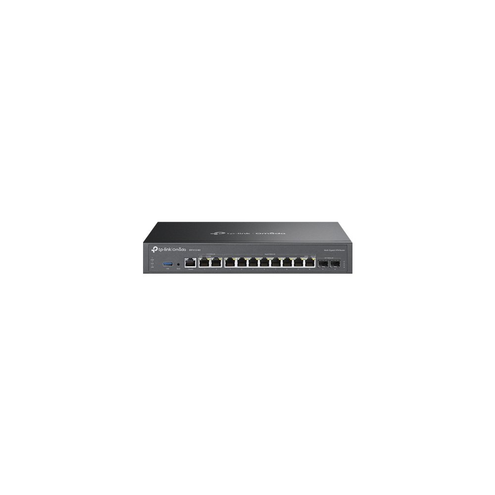 Router VPN, 2 x RJ45 2.5G, 2 x SFP Gigabit, 8 x RJ45 Gigabit, 1 x USB, 1U - TP-Link Omada ER7412-M2 - 1