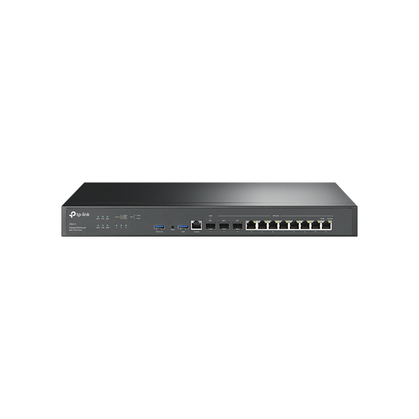 Router VPN, 2 x SFP+ 10G, 1 x SFP Gigabit, 8 x RJ45 Gigabit, 2 x USB, 1U - TP-Link Omada ER8411 - 1