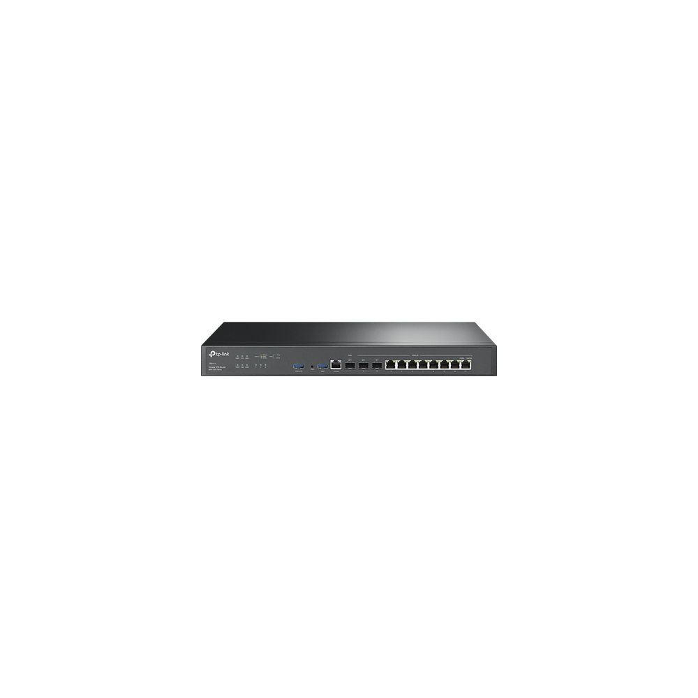 Router VPN, 2 x SFP+ 10G, 1 x SFP Gigabit, 8 x RJ45 Gigabit, 2 x USB, 1U - TP-Link Omada ER8411 - 1