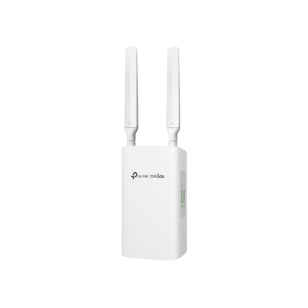 Router exterior 4G+, Wi-Fi 6, AX3000, Nano SIM, 3 x RJ45 Gigabit, PoE In/Out, IP55 - TP-Link Omada E - 1