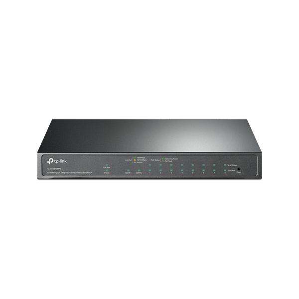Switch 8 porturi PoE+ Gigabit, 1 x RJ45 Gigabit, 1 x Combo SFP/RJ45 Gigabit, Managed - TP-Link TL-SG - 1
