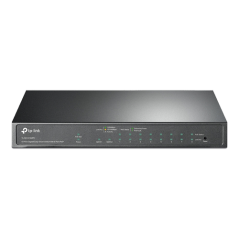 Switch 8 porturi PoE+ Gigabit, 1 x RJ45 Gigabit, 1 x Combo SFP/RJ45 Gigabit, Managed - TP-Link TL-SG - 1