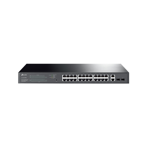 Switch 24 porturi PoE+ Gigabit, 2 porturi RJ45 Gigabit, 2 x SFP Gigabit, Managed - TP-Link TL-SG1428 - 1