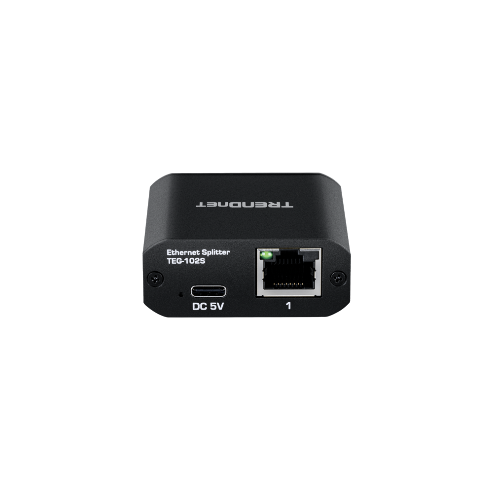 Splitter RJ45 Gigabit 1 IN, 2 OUT, USB-C - TRENDnet TEG-102S - 1
