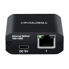 Splitter RJ45 Gigabit 1 IN, 2 OUT, USB-C - TRENDnet TEG-102S - 1