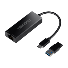 Adaptor USB-C 3.1 la RJ45 2.5G, adaptor USB-A - TRENDnet TUC-ET2G - 1