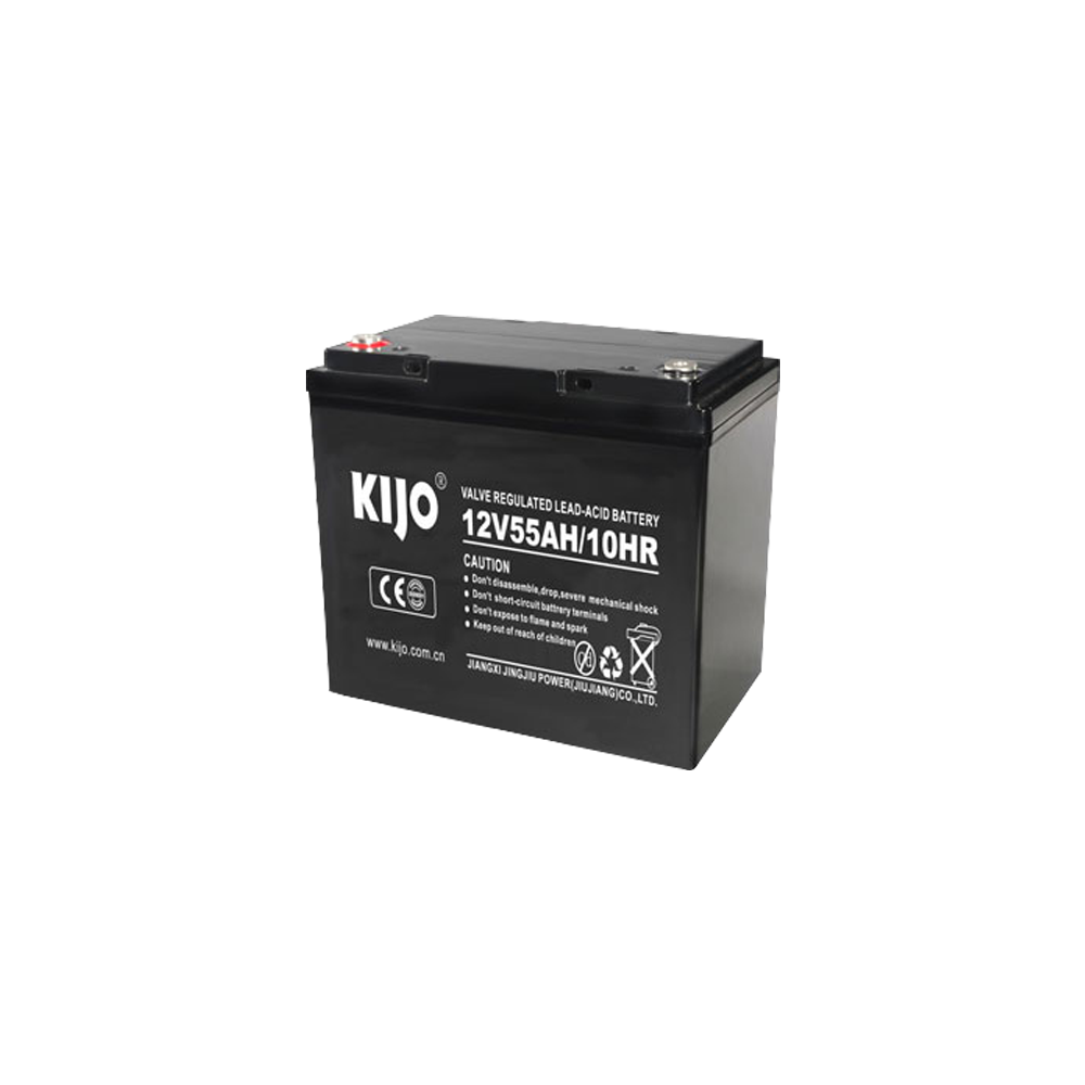 Acumulator Pb-acid AGM Deep Cycle, 12V, 55Ah, conector M6 - KIJO JM12-55 - 1