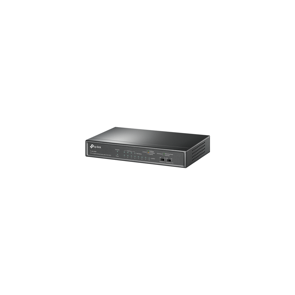 Switch 4 x RJ45 Gigabit PoE, 4 x RJ45 Gigabit, Unmanaged - TP-Link TL-SG1008P - 1