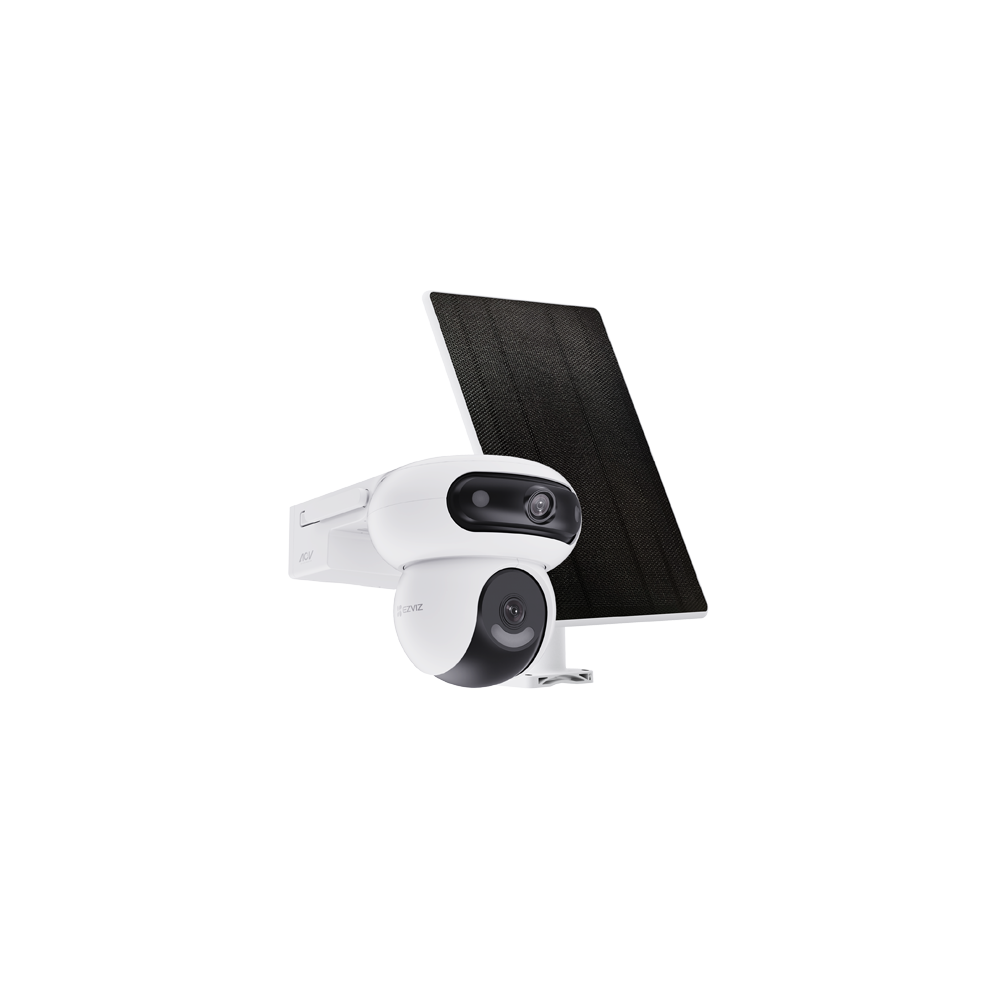 Camera IP PT Dual-Lens 4MP + panou solar 8W, Wi-Fi6, Baterie 10.400 mAh, Audio, IR 35M - EZVIZ CS-HB - 1