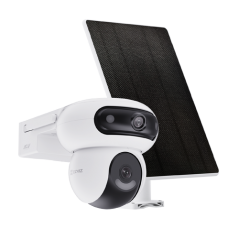 Camera IP PT Dual-Lens 4MP + panou solar 8W, Wi-Fi6, Baterie 10.400 mAh, Audio, IR 35M - EZVIZ CS-HB - 1