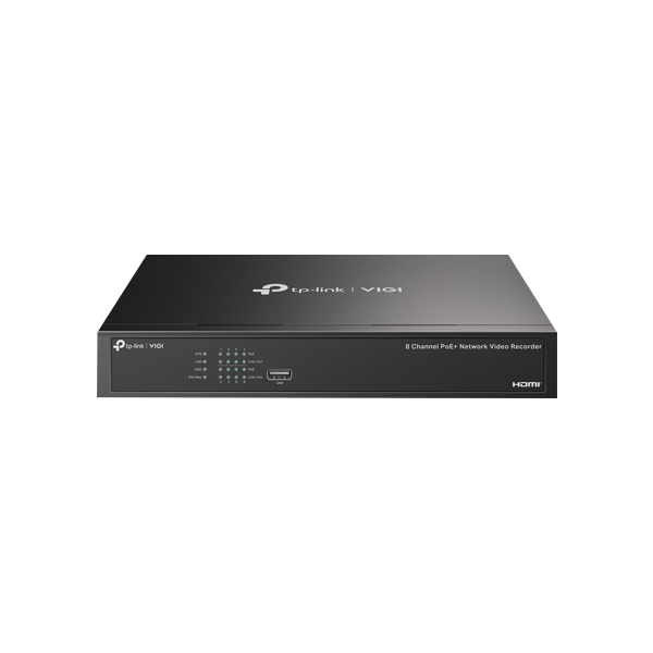 NVR 4K, 8 canale max. 8MP, 8 porturi PoE, Buget PoE 53W, Audio IN/OUT, 1 x SATA, 1U - TP-Link VIGI V - 1
