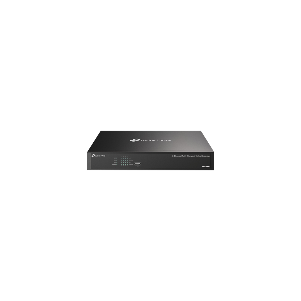 NVR 4K, 8 canale max. 8MP, 8 porturi PoE, Buget PoE 53W, Audio IN/OUT, 1 x SATA, 1U - TP-Link VIGI V - 1