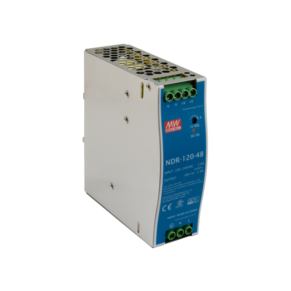 Sursa de alimentare in comutatie, 48V / 2.5A, sina DIN - MEAN WELL NDR-120-48 - 1