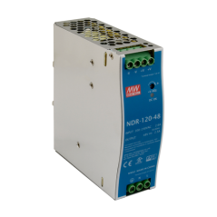 Sursa de alimentare in comutatie, 48V / 2.5A, sina DIN - MEAN WELL NDR-120-48 - 1