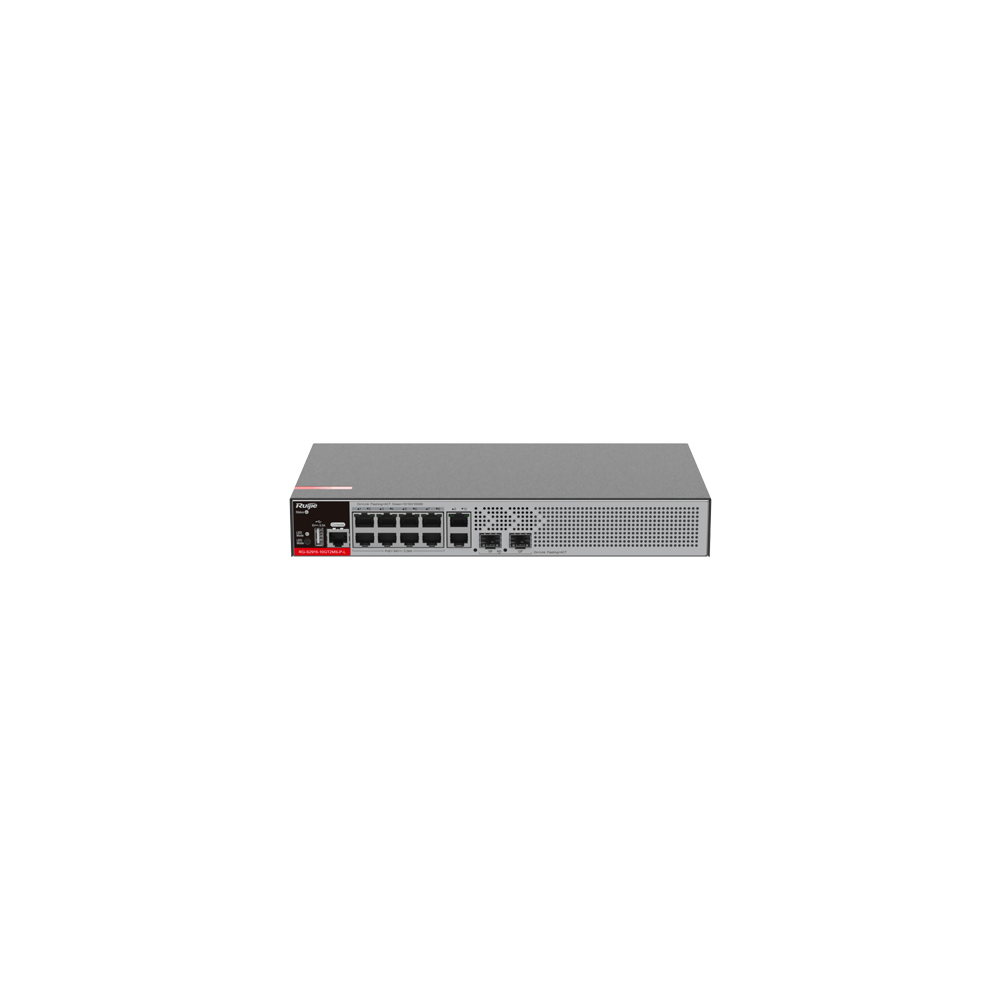 Switch 8 porturi RJ45 1G PoE+, 2 x SFP 2.5G, 2 x RJ45 1G, L2+ Cloud Management, 1U - Ruijie RG-S2915 - 1