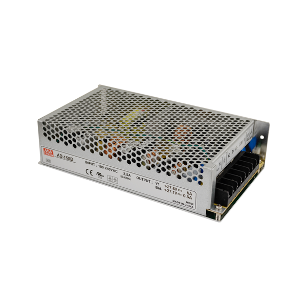 Sursa de alimentare in comutatie, 27.6V + 27.1V / 5A + 0.5A, back-up - MEAN WELL AD-155B - 1