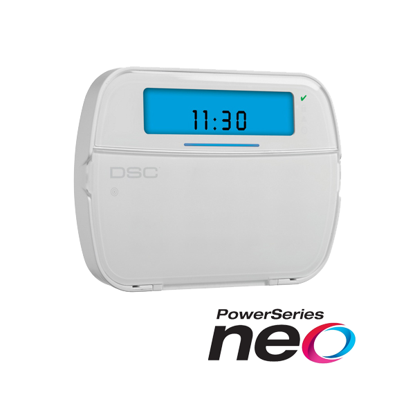 Tastatura LCD cu iconuri + modul wireless , cablata, 128 zone, SERIA NEO - DSC - 1