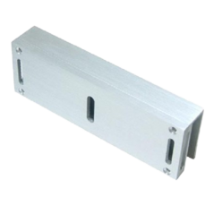 Suport U, instalare placa armatura H-01CC pe usa de sticla - ASSA ABLOY U1855 - 1
