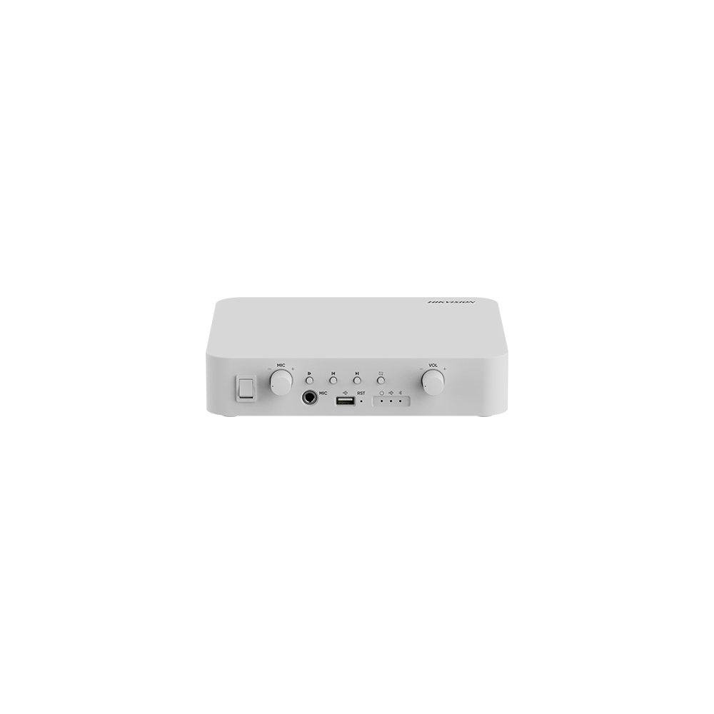 Amplificator IP 1 zona, 40W, Alarma, USB, Bluetooth - HIKVISION DS-QAE1A40G1-VB - 1