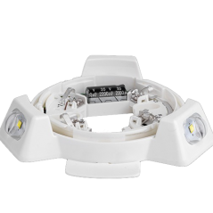Soclu standard cu flash alb, pentru detectorii adresabili din seria SensoIRIS certificat  EN54-3 - T - 1