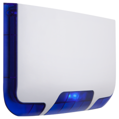Sirena piezo de exterior cu flash albastru, 85/105 db, baterie interna 9V/1100mAh, protectie IK08/IP - 1
