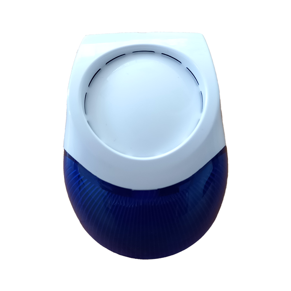 Sirena piezo de interior, 102 db, cu flash LED albastru  - Teletek SR50 - 1