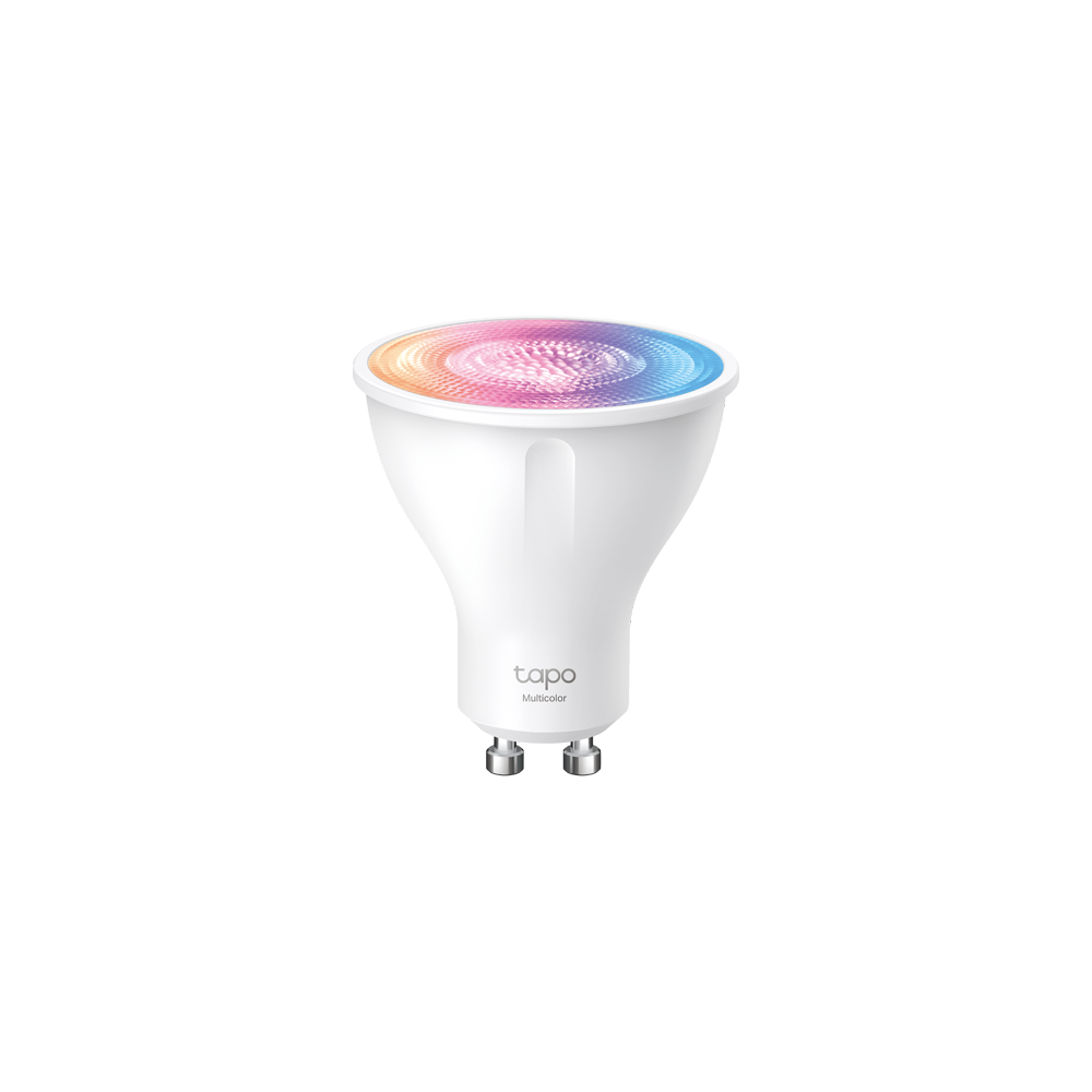 Bec LED smart Wi-Fi, RGB, 2200-6500K, intensitate ajustabila, 350 lm, GU10 - TP-Link Tapo TapoL630 - 1