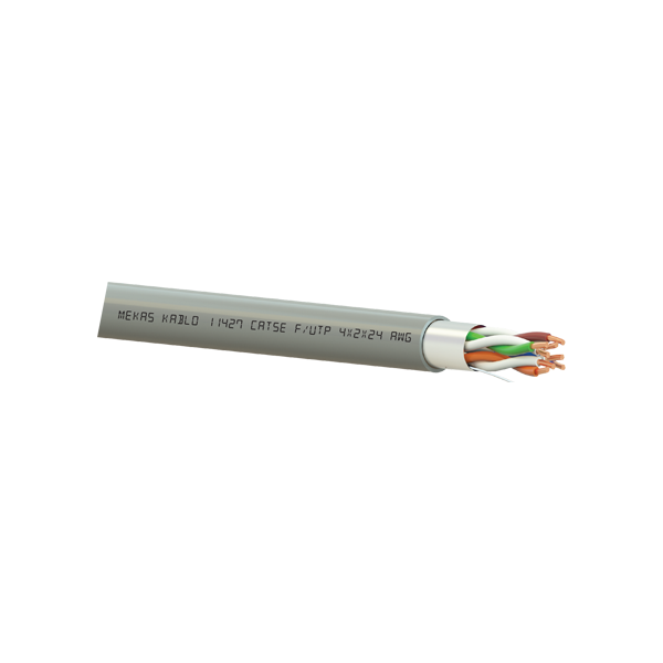 Cablu F/UTP, cat 5e, 4x2x24 AWG, Cupru, 305m - Mekas Kablo MEK90-4x2x24-5F - 1