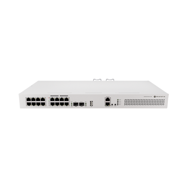 Switch 8 x RJ45 Gigabit PoE af/at, 10 x RJ45 Gigabit, 2 x SFP+ 10G, NAND, 1U - MikroTik CRS418-8P-8G - 1