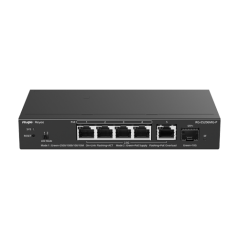 Switch 4 x RJ45 2.5G PoE, 1 x SFP+ 10G, 1 x RJ45 2.5G, Cloud Management - Ruijie Reyee RG-ES206MG-P - 1