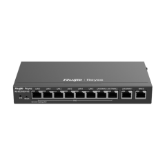 Router 8 x RJ45 1G PoE, 2 x RJ45 1G, Buget PoE 110W, Multi-WAN, Cloud Management - Ruijie RG-EG210G- - 1